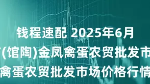 钱程速配 2025年6月16日邯郸市(馆陶)金凤禽蛋农贸批发市场价格行情